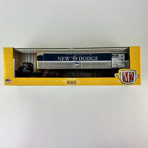 M2 Machines Auto-Haulers 1:64 Scale 1959 Dodge Die-Cast Truck & Trailer Model